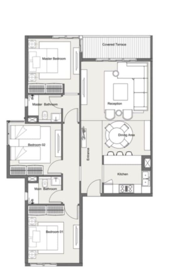 Floor plan for chalet at Summer
