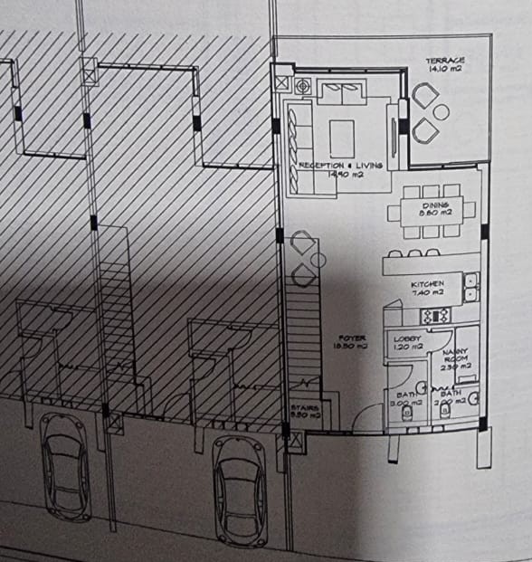 Floor plan for townhouse at Azha North Coast