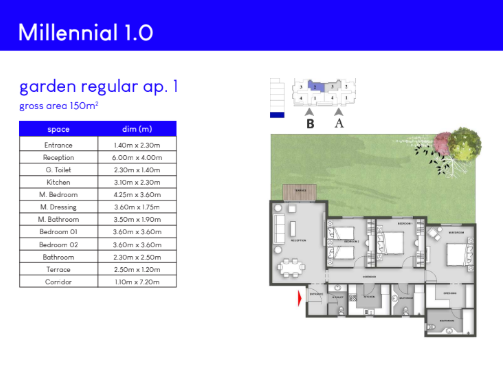 Floor plan for apartment at Mountain View ICity New Cairo