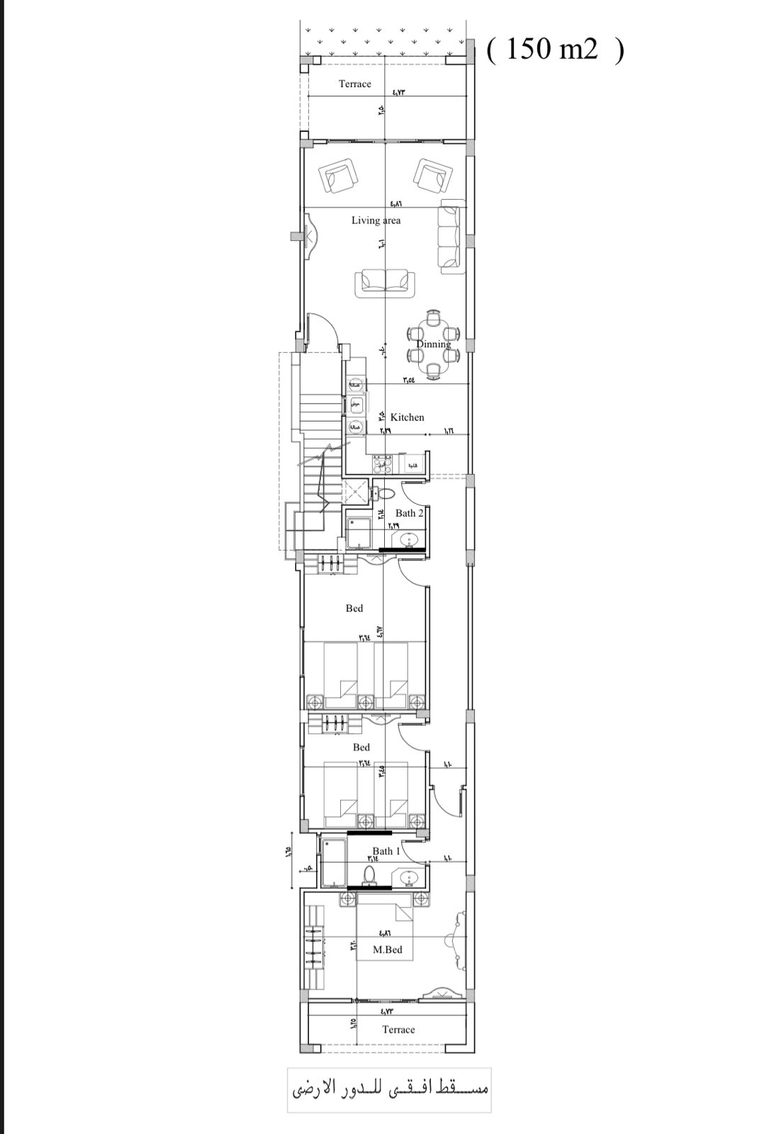 Floor plan for chalet at La Vista Bay East