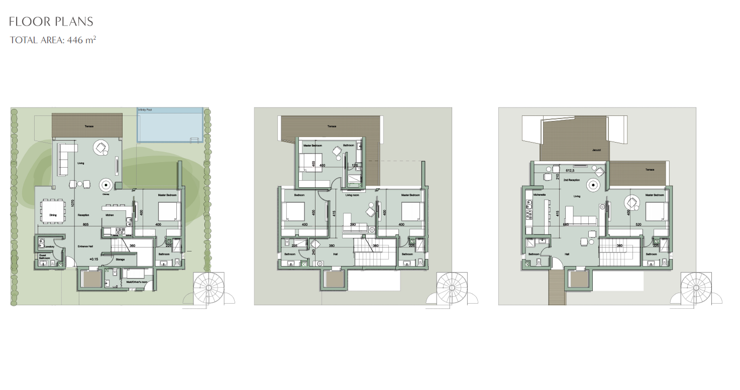 Floor plan for villa at Il Monte Galala