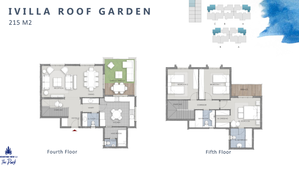 Floor plan for duplex at Mountain View 1.1
