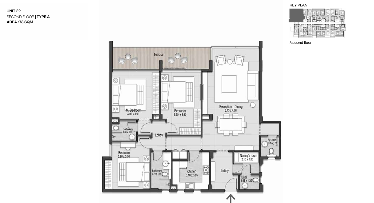 Floor plan for apartment at Nmq