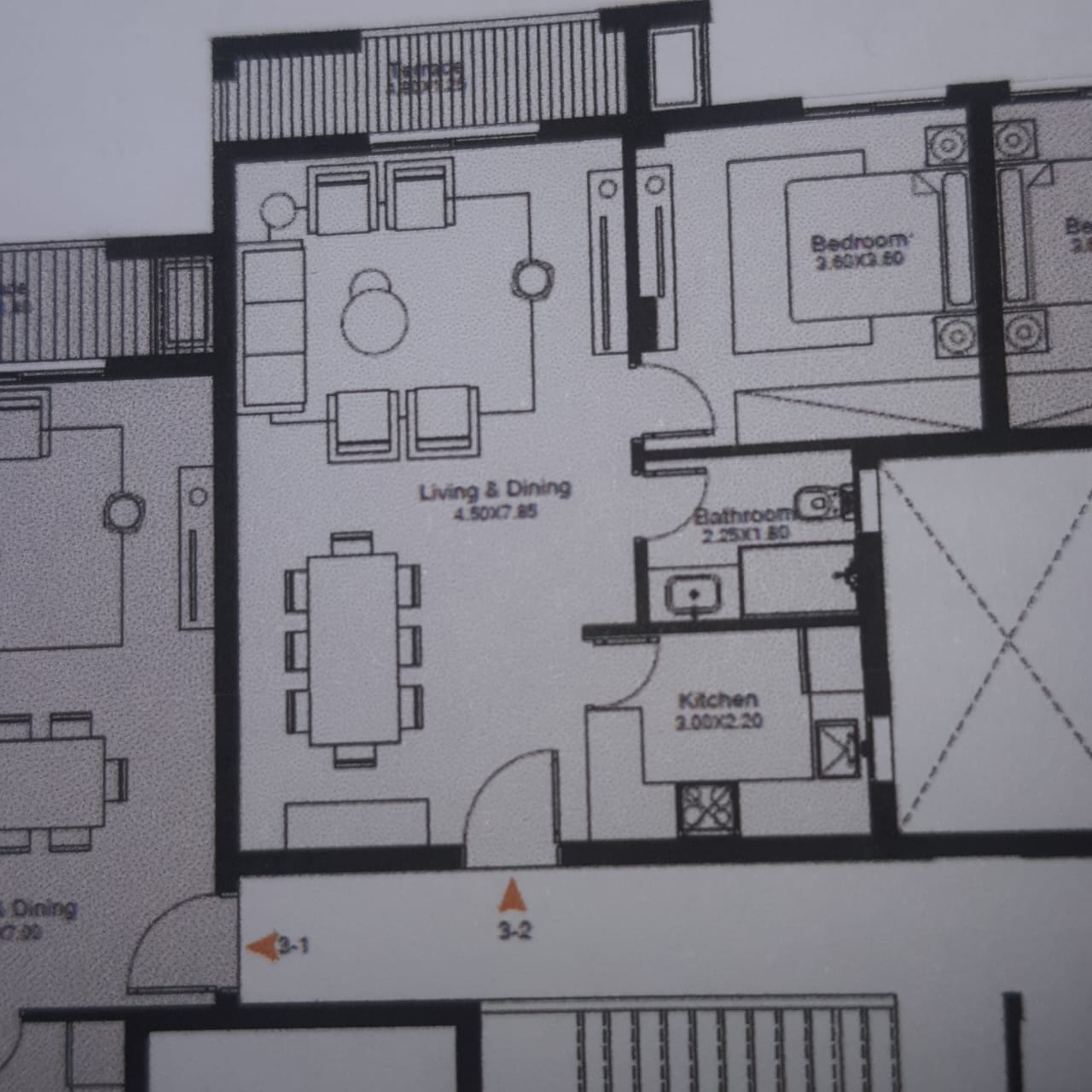 Floor plan for apartment at O West Orascom