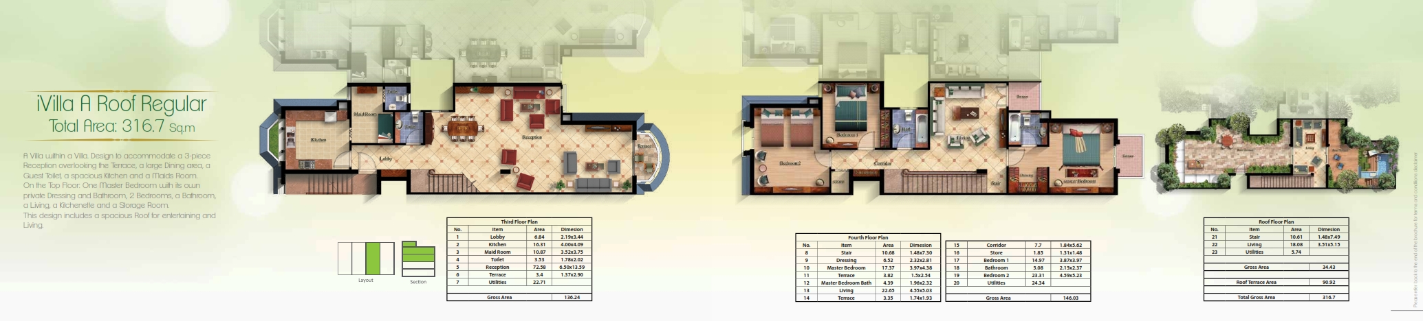 Floor plan for duplex at Mountain View October Park