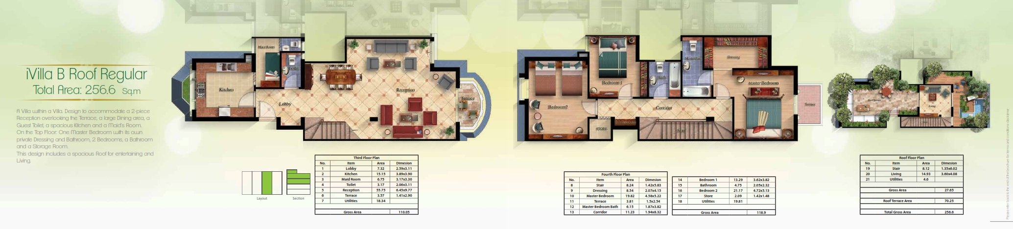 Floor plan for duplex at Mountain View October Park