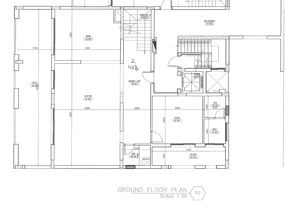 Floor plan for duplex at W signature
