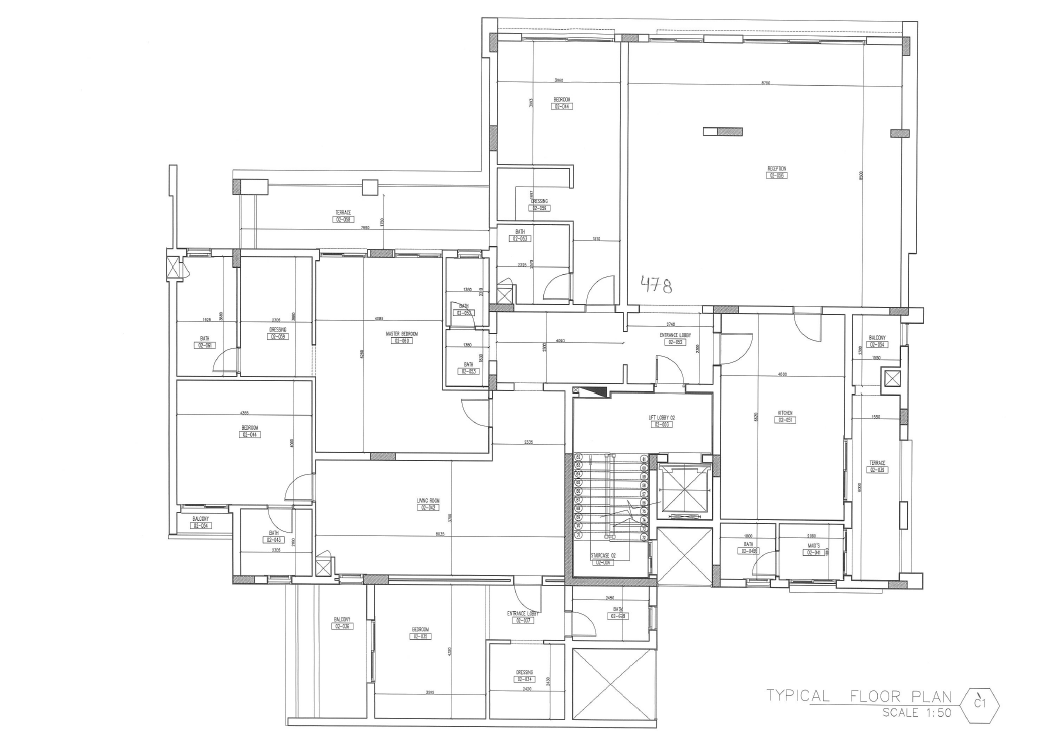 Floor plan for duplex at W signature