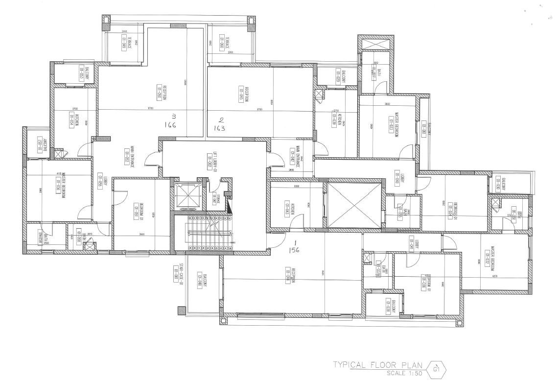Floor plan for apartment at W signature