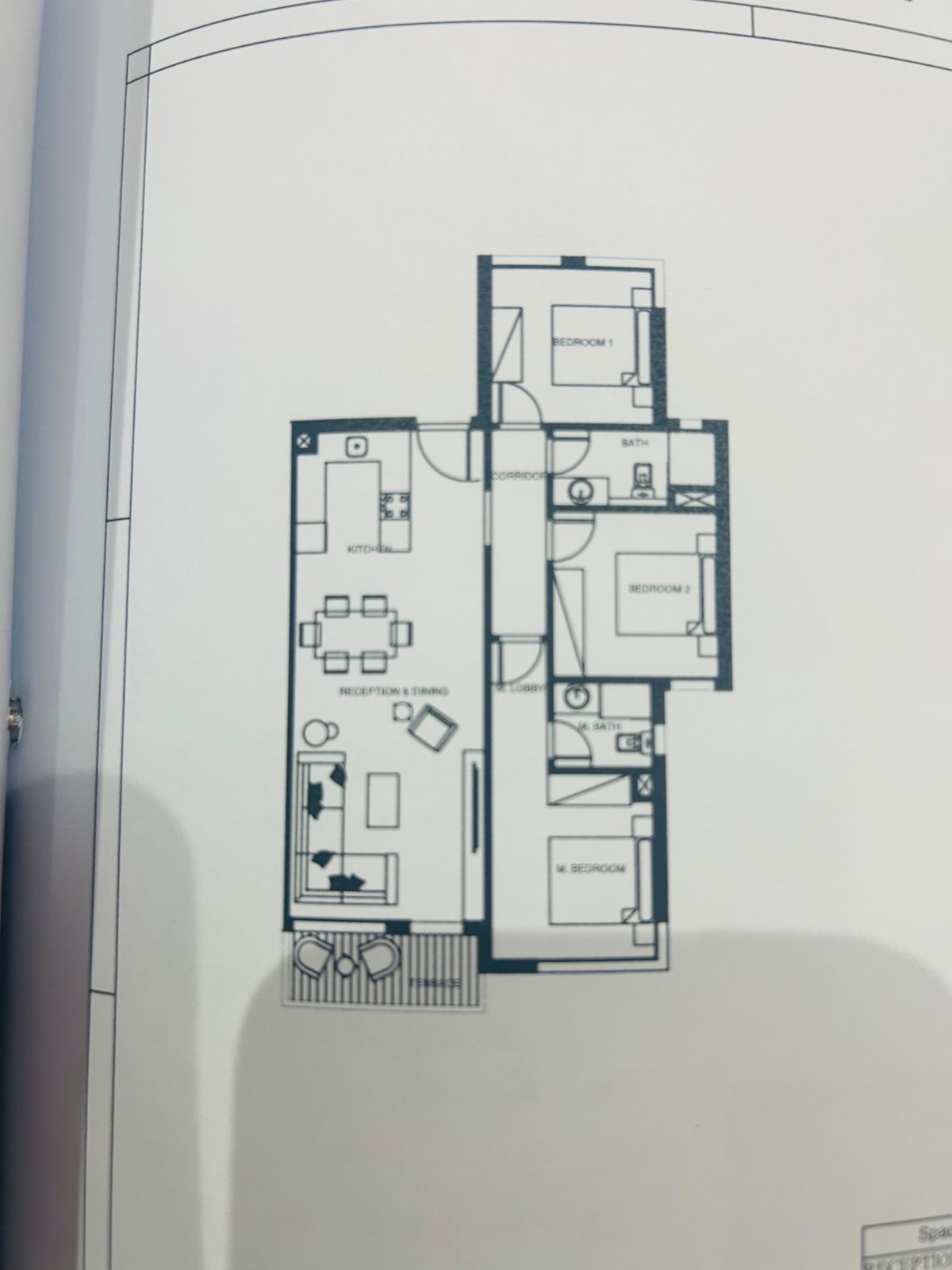 Floor plan for chalet at Plage