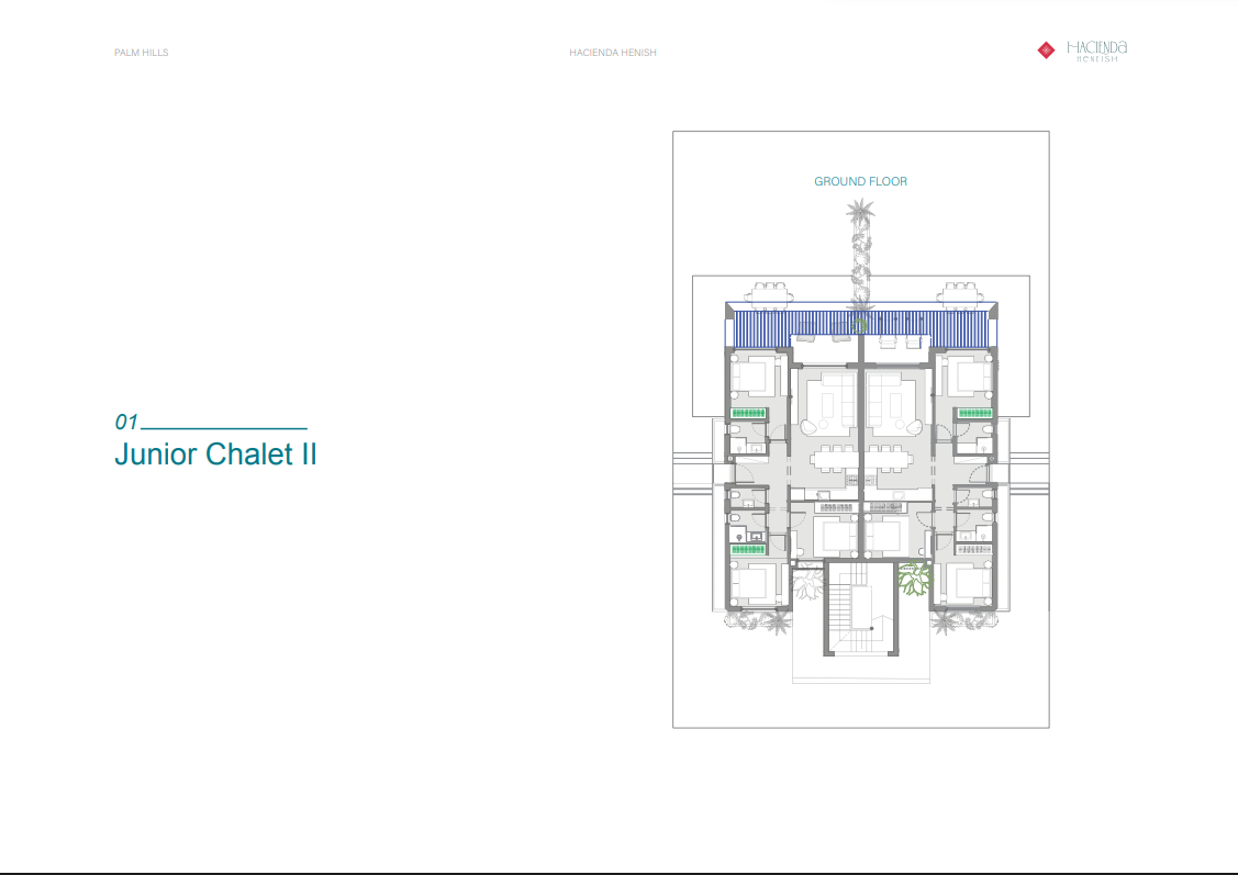 Floor plan for chalet at Crystal Bay - Hacienda Heneish