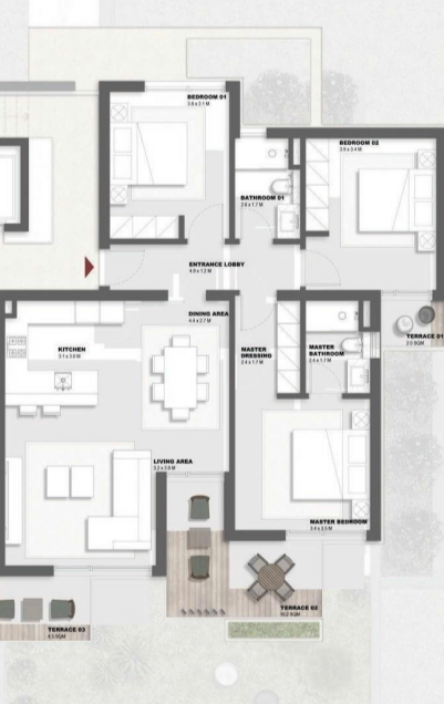 Floor plan for chalet at Solare