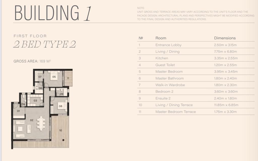 Floor plan for apartment at ZED