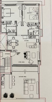 Floor plan for penthouse at Katameya Coast
