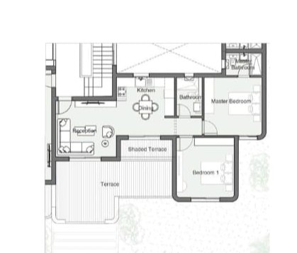 Floor plan for chalet at Summer