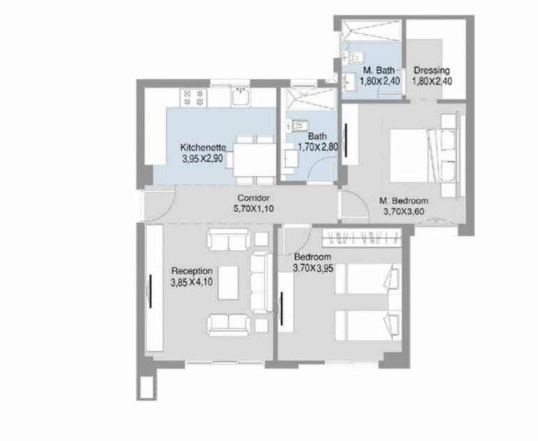 Floor plan for apartment at Talda
