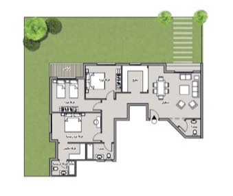 Floor plan for apartment at Taj City