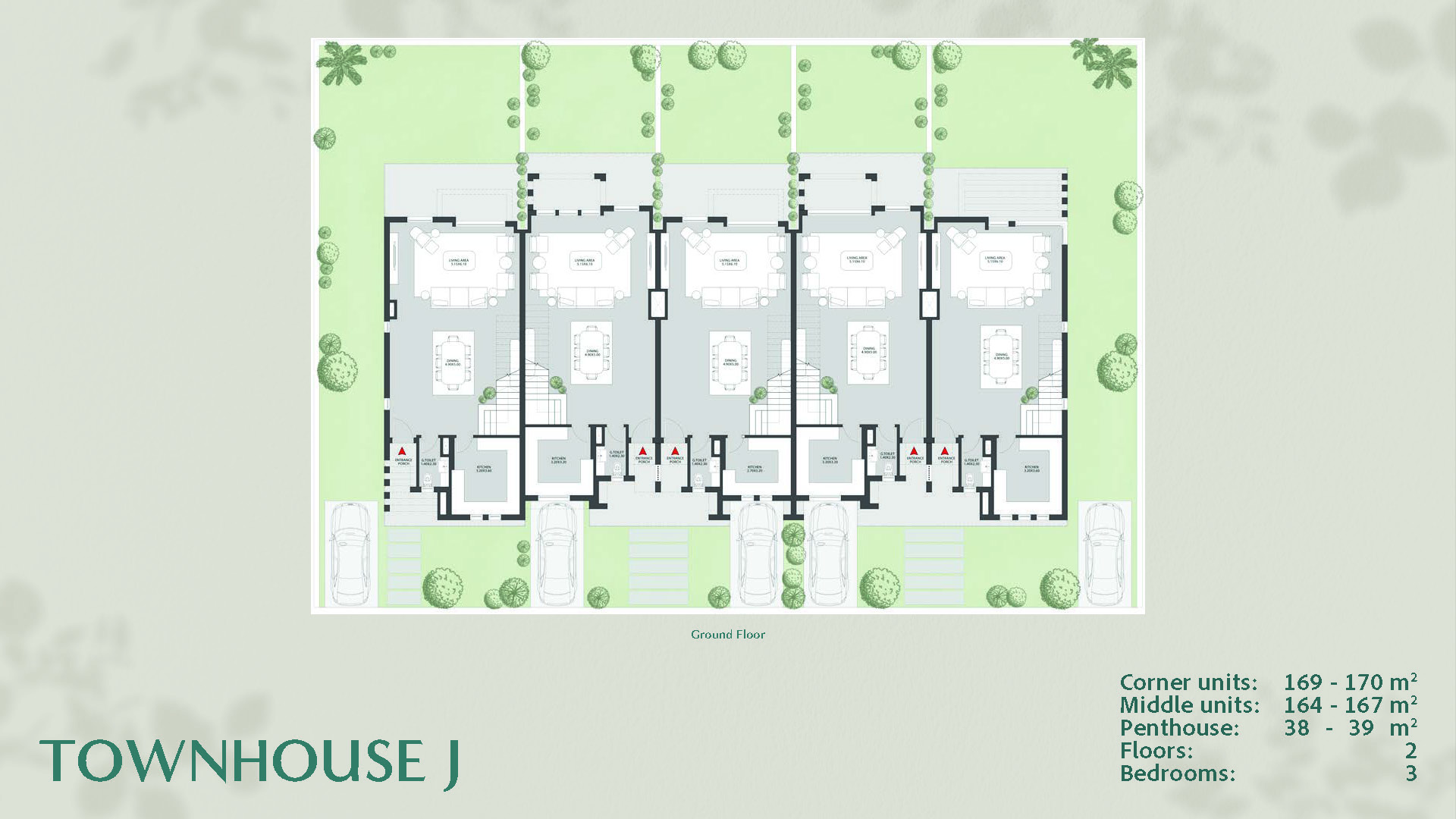 Floor plan for townhouse at O West Orascom