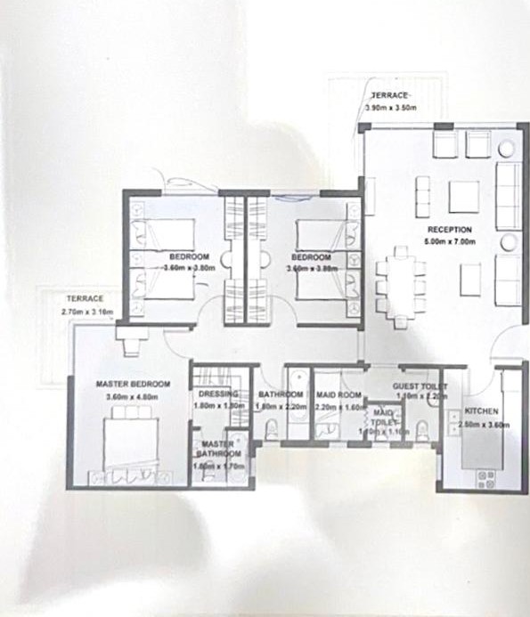 Floor plan for apartment at Il Bosco City