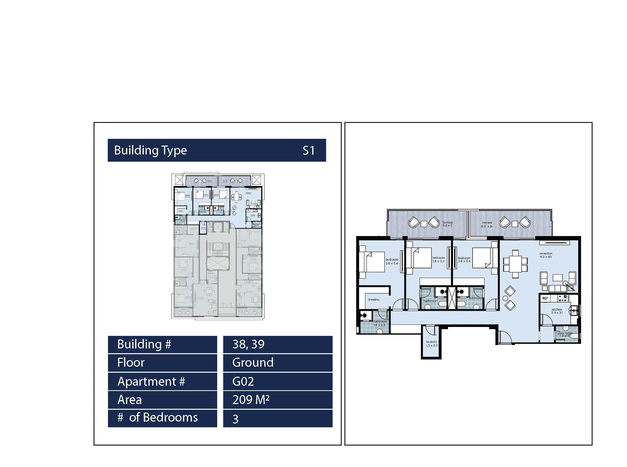 Floor plan for apartment at Fifth Square Al Marasem