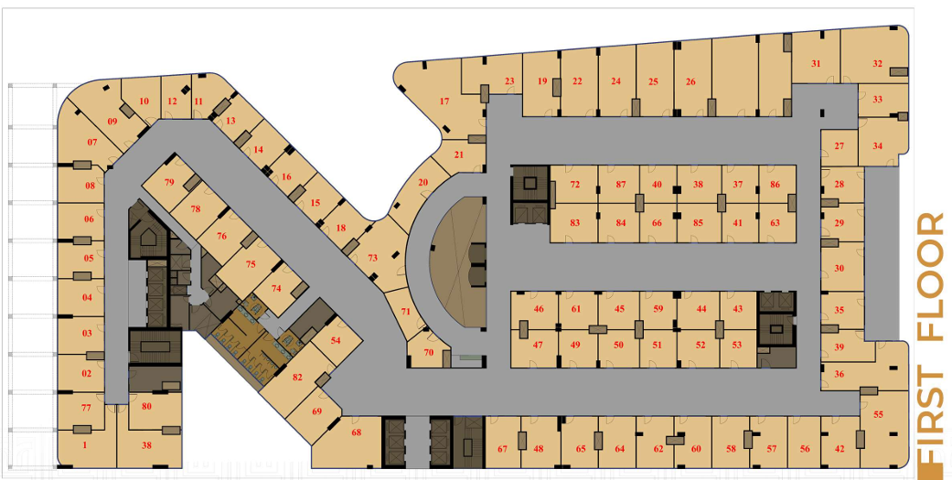 Floor plan for  at Moonreal Tower