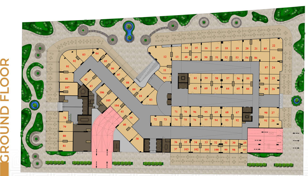 Floor plan for  at Moonreal Tower