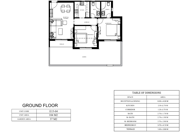 Floor plan for apartment at Eelaf Residence
