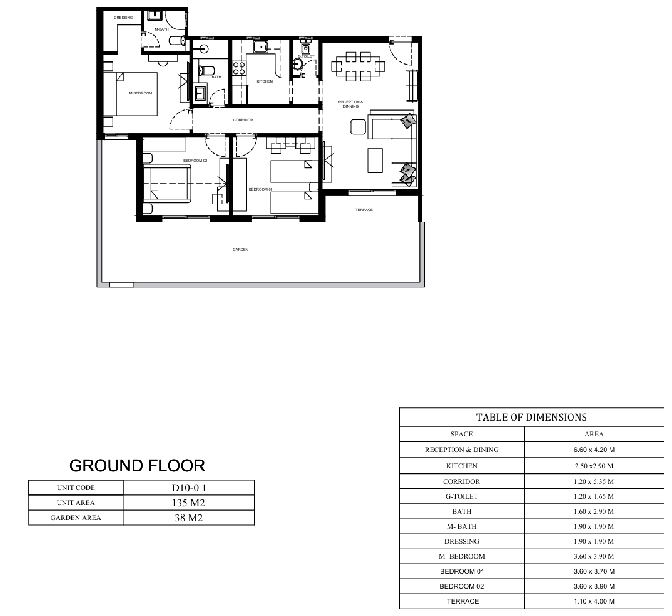 Floor plan for apartment at Eelaf Residence