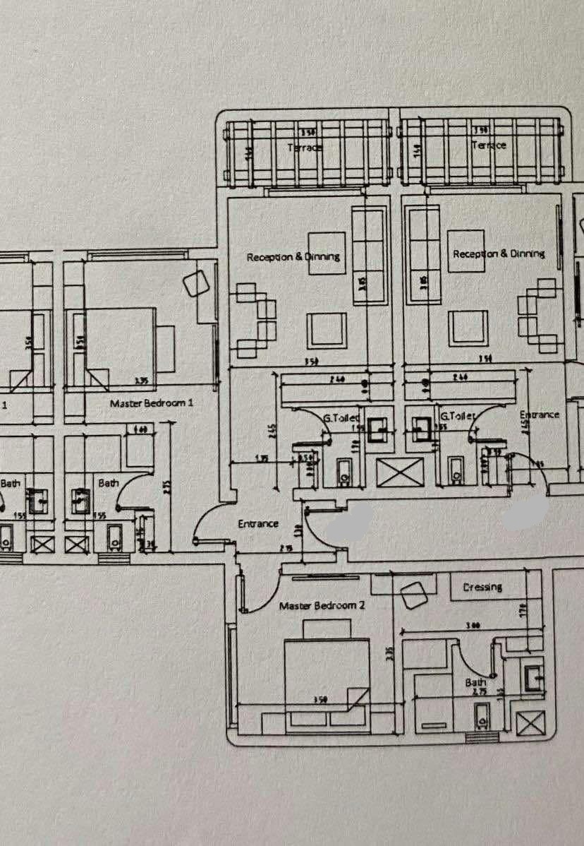 Floor plan for chalet at Hacienda West