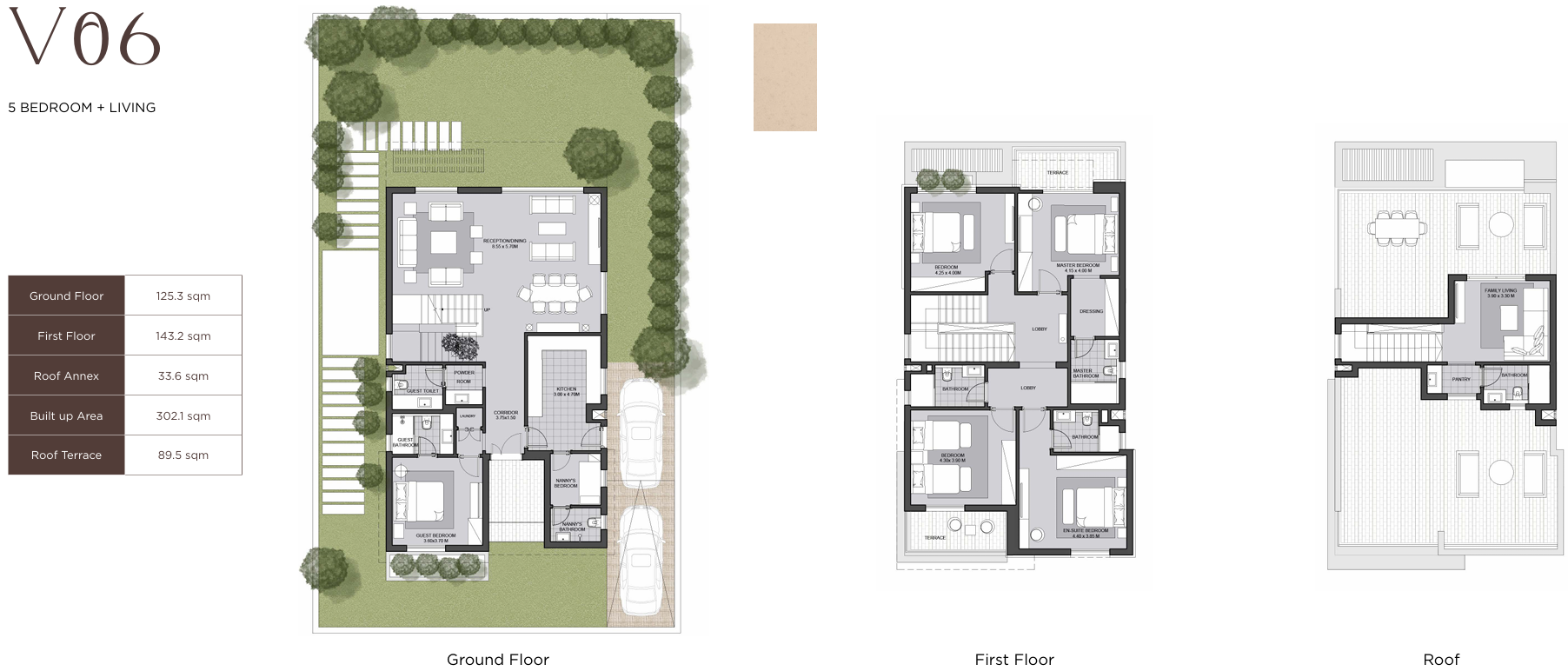 Floor plan for villa at Karmell New Zayed