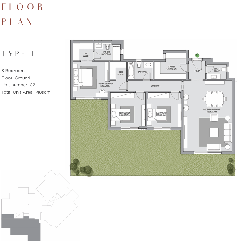 Floor plan for apartment at The Estates Residence