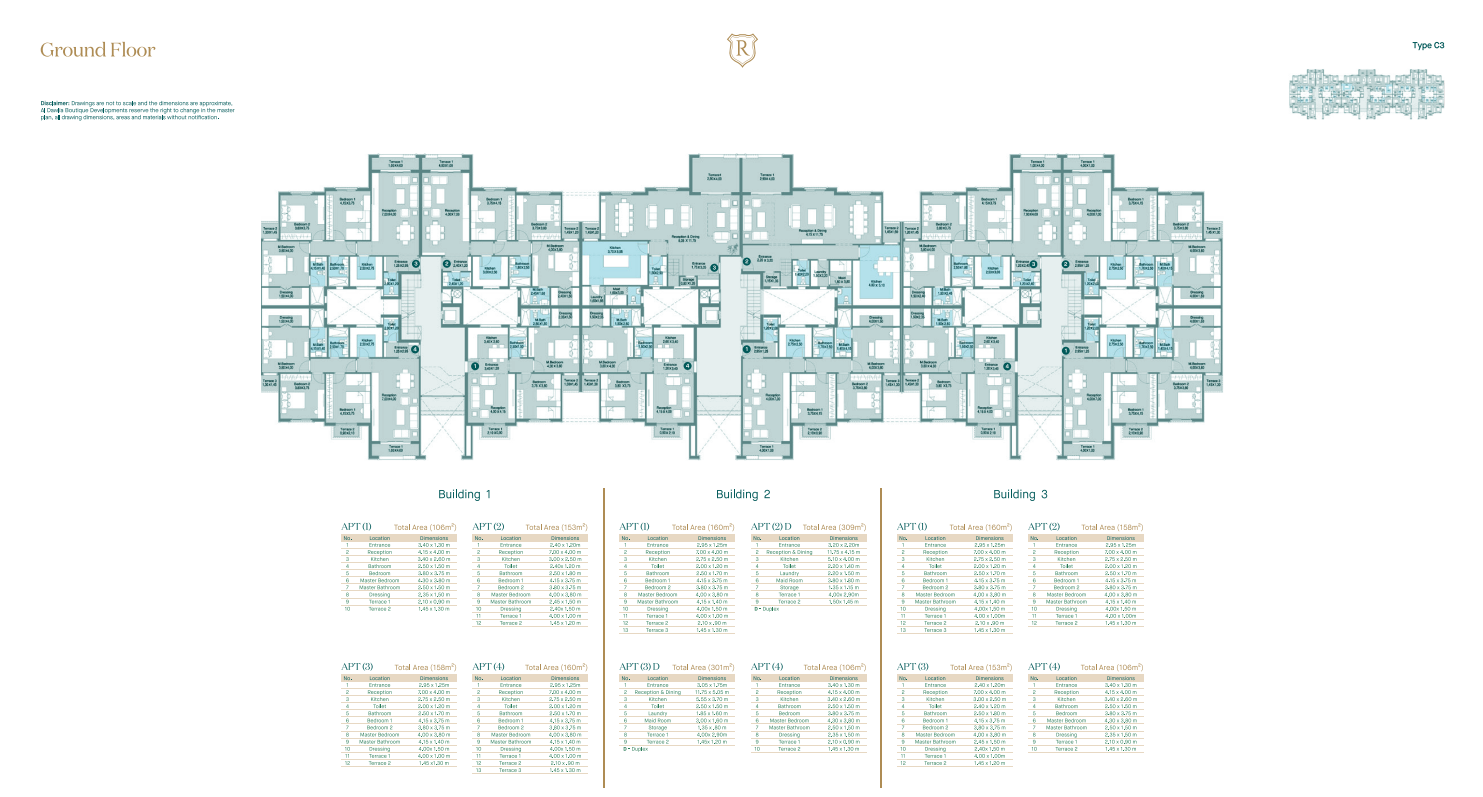 Floor plan for apartment at Regent's Square