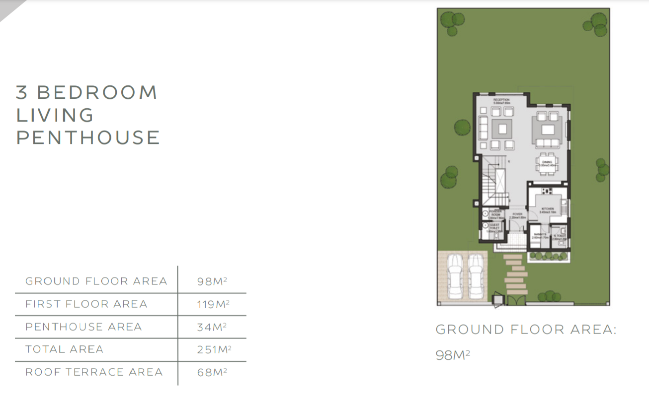 Floor plan for villa at SODIC East
