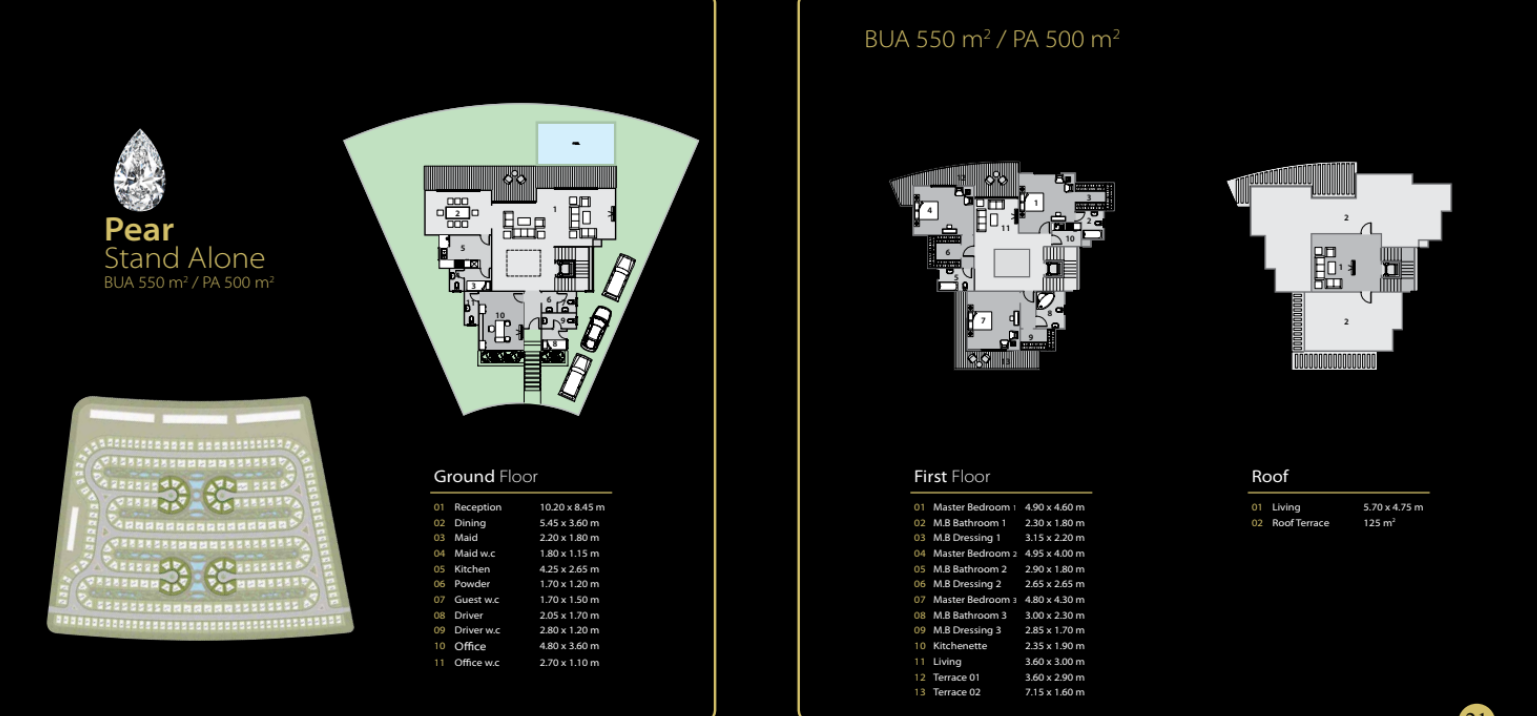 Floor plan for villa at Midtown Solo