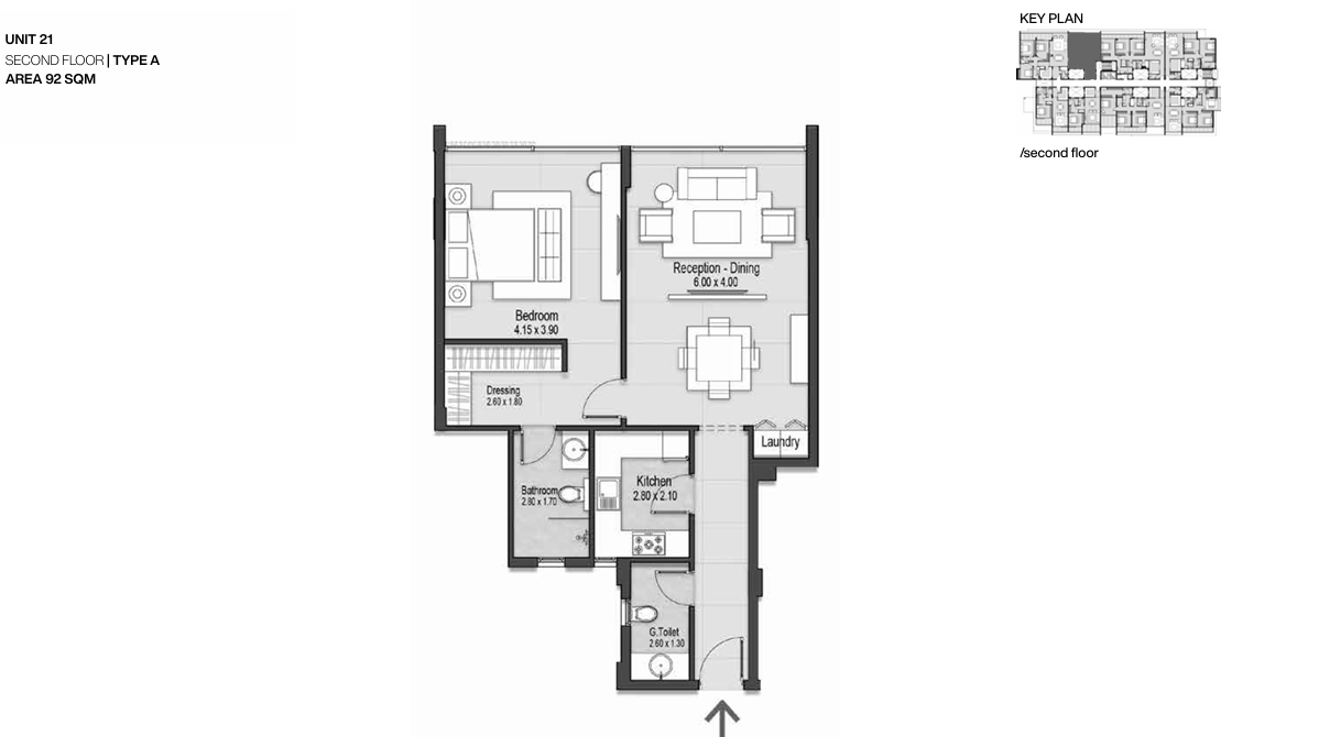 Floor plan for apartment at Nmq