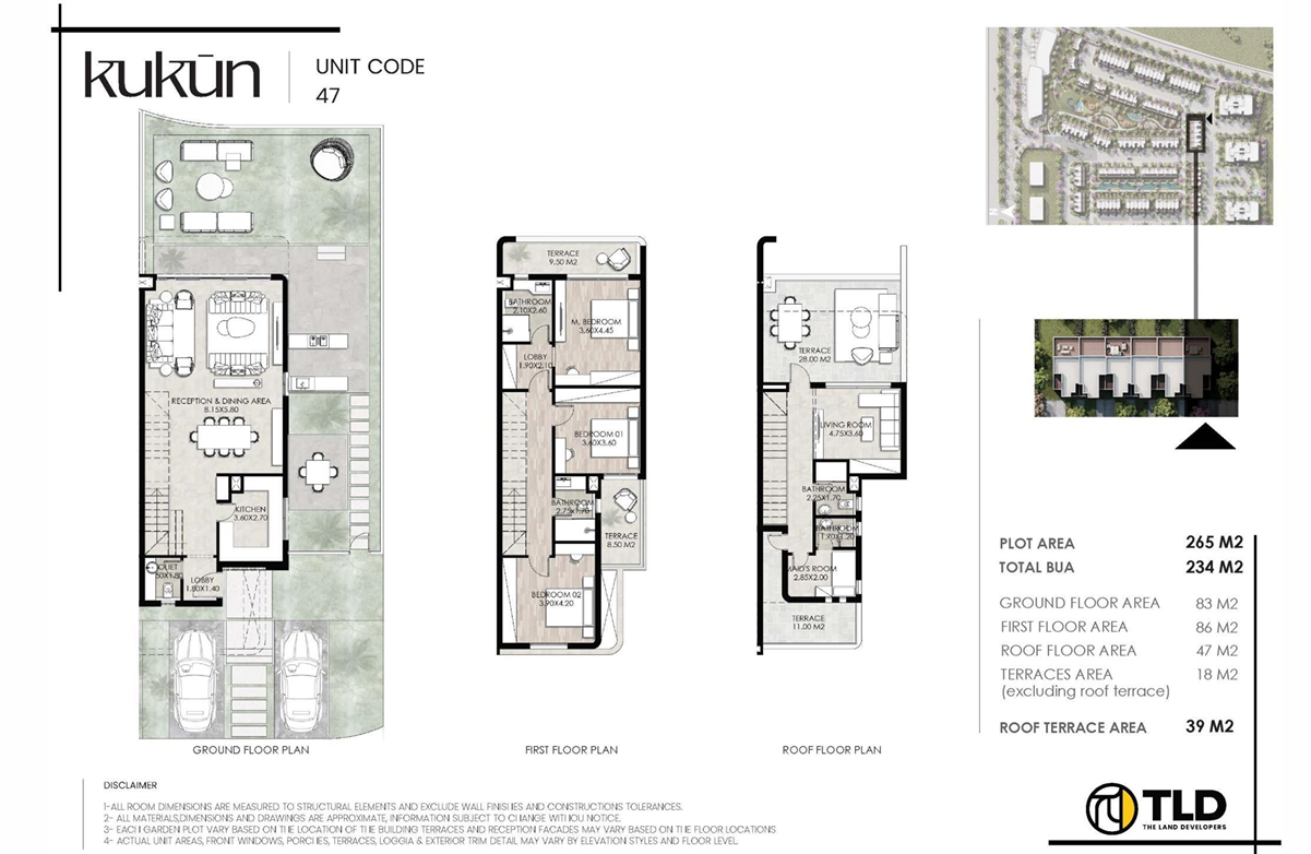 Floor plan for townhouse at Kukun