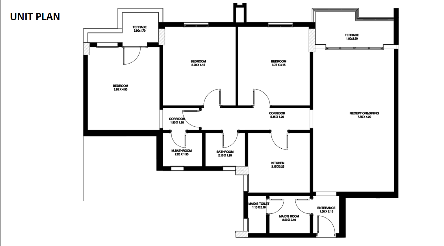 Floor plan for apartment at The Loft