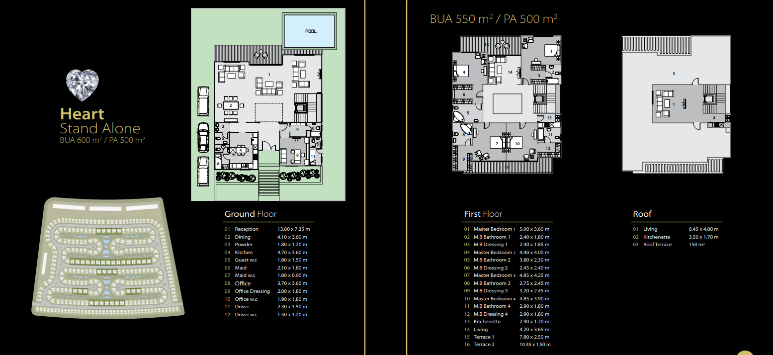 Floor plan for villa at Midtown Solo