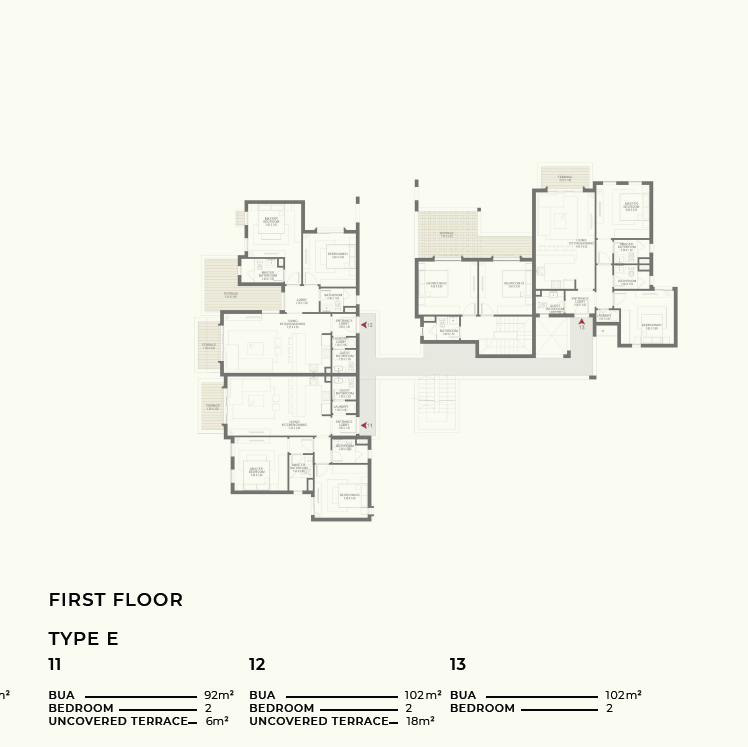 Floor plan for apartment at DUA