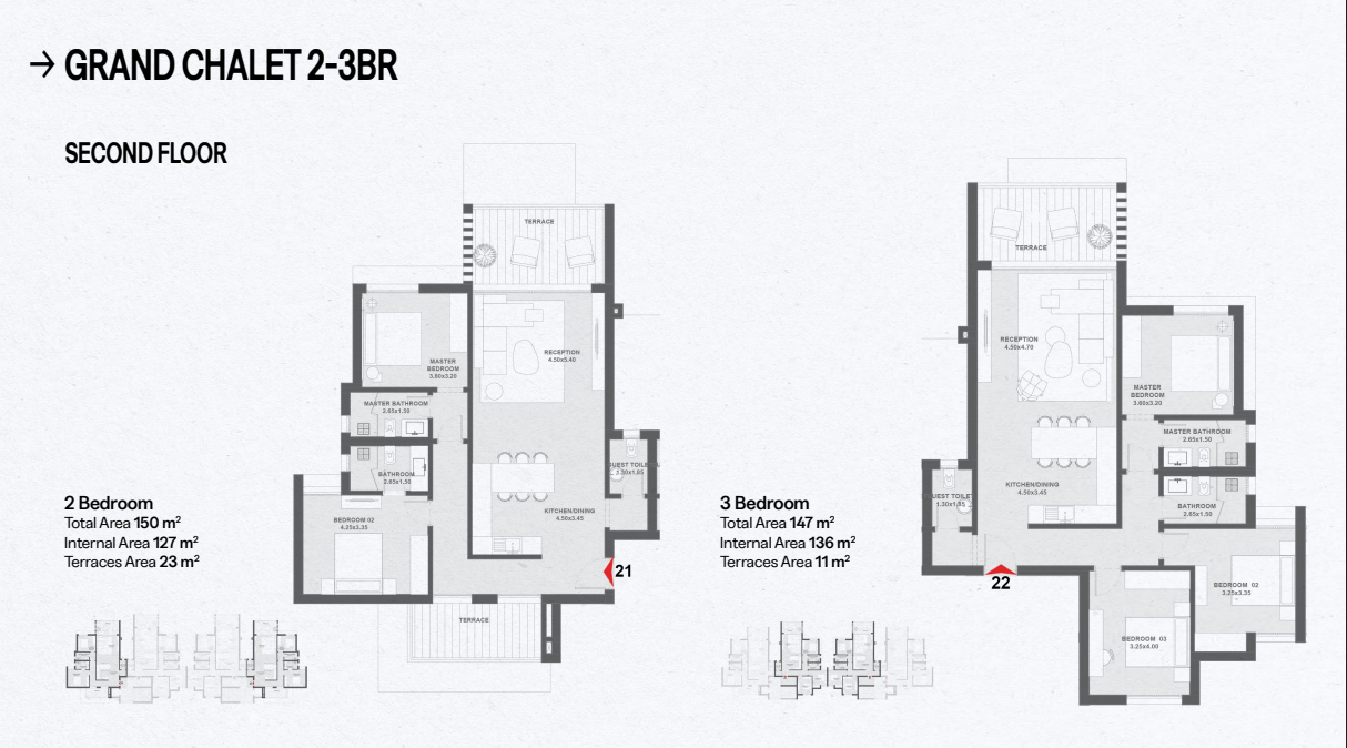 Floor plan for chalet at Geo The Med