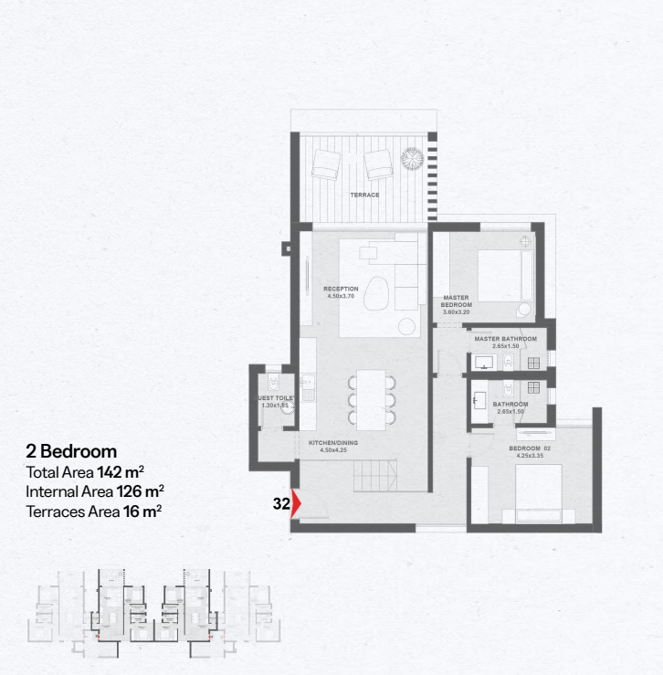 Floor plan for chalet at Geo The Med