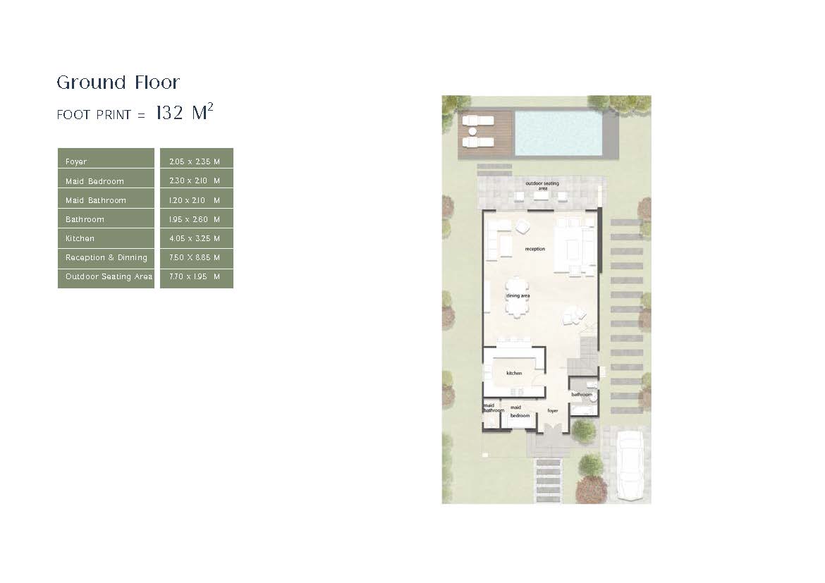 Floor plan for villa at One50