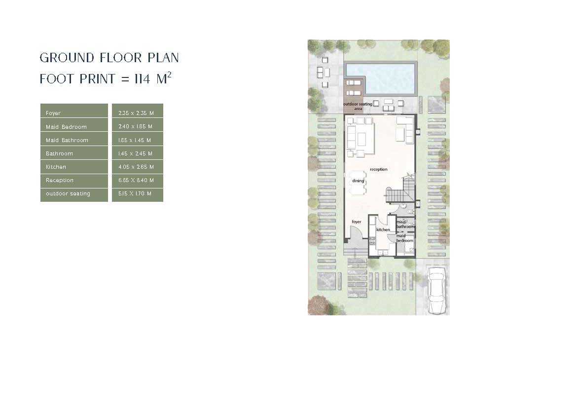 Floor plan for villa at One50