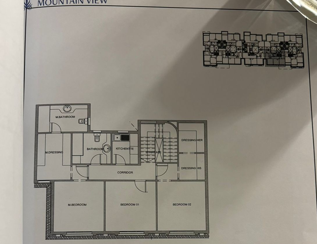 Floor plan for duplex at Mountain View 1.1