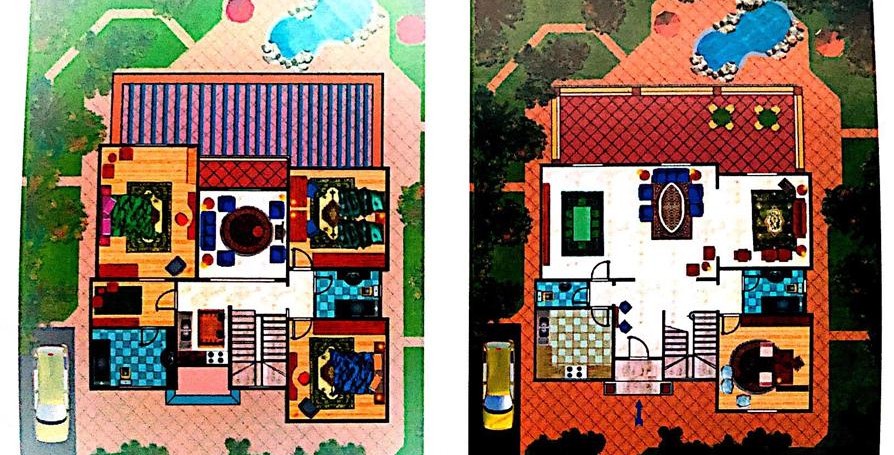 Floor plan for villa at Golf Solimania