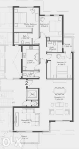 Floor plan for apartment at Hyde Park