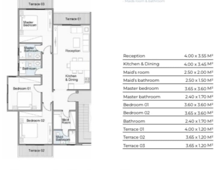 Floor plan for chalet at Telal - Shores