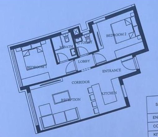 Floor plan for chalet at Shamasi