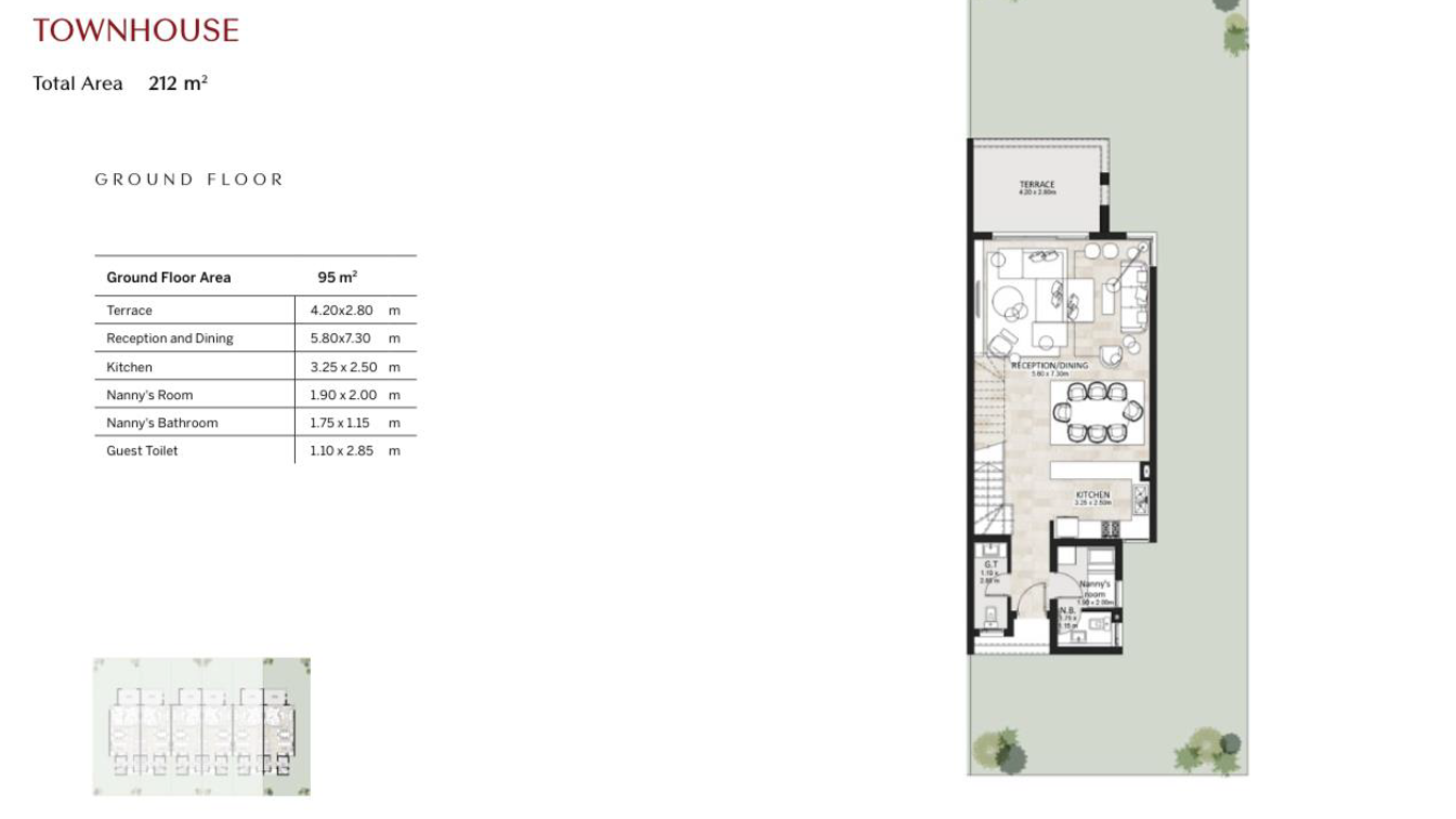 Floor plan for townhouse at Hyde Park Central