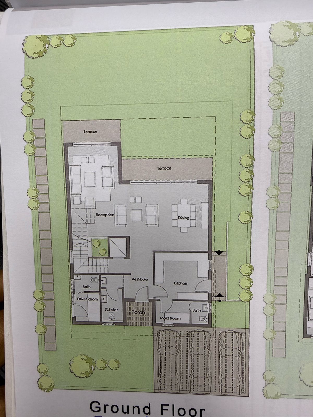 Floor plan for villa at Badya